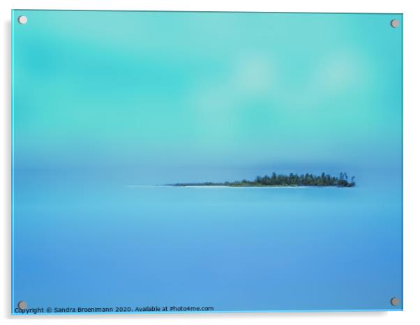 Island in the sky Acrylic by Sandra Broenimann