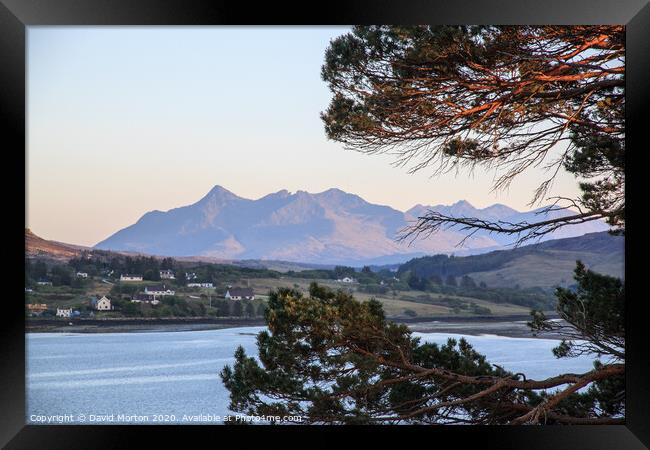 The Cuillins from Portree Framed Print by David Morton