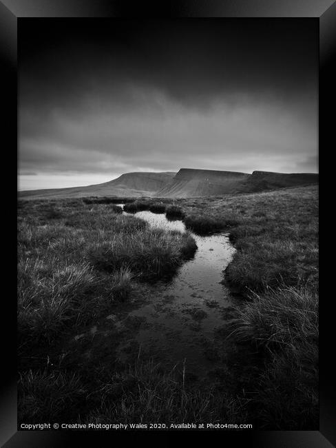 Fan Brycheiniog landscape Framed Print by Creative Photography Wales