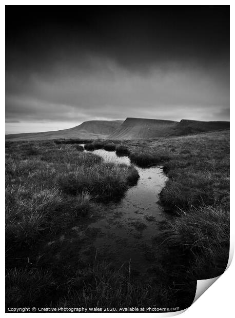 Fan Brycheiniog landscape Print by Creative Photography Wales