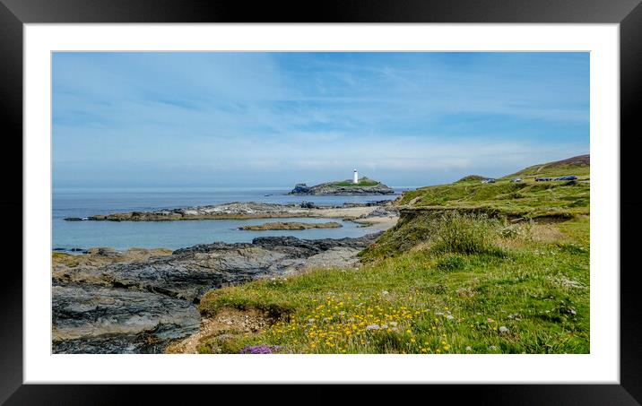 Godrevy Lighthouse Framed Mounted Print by Eileen Wilkinson ARPS EFIAP