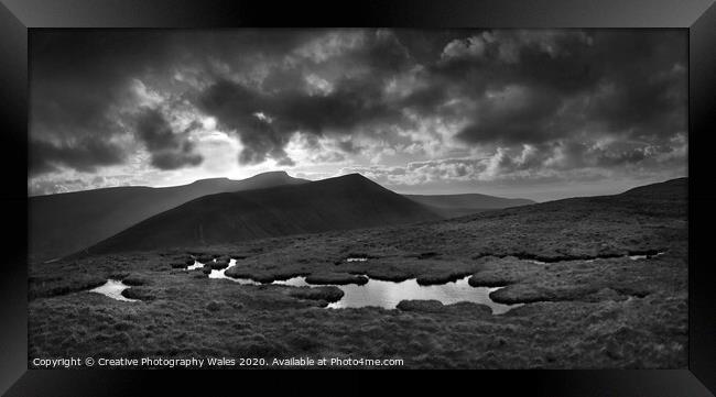 Cribyn Storm Framed Print by Creative Photography Wales