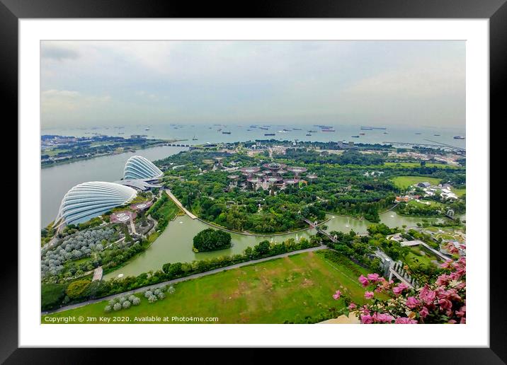 Gardens by the Bay Singapore Framed Mounted Print by Jim Key