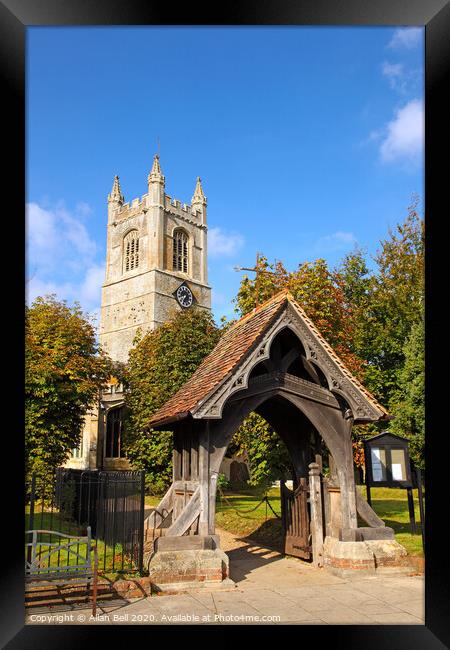 St. Michael and All Angels Church Lambourn Oxford Framed Print by Allan Bell