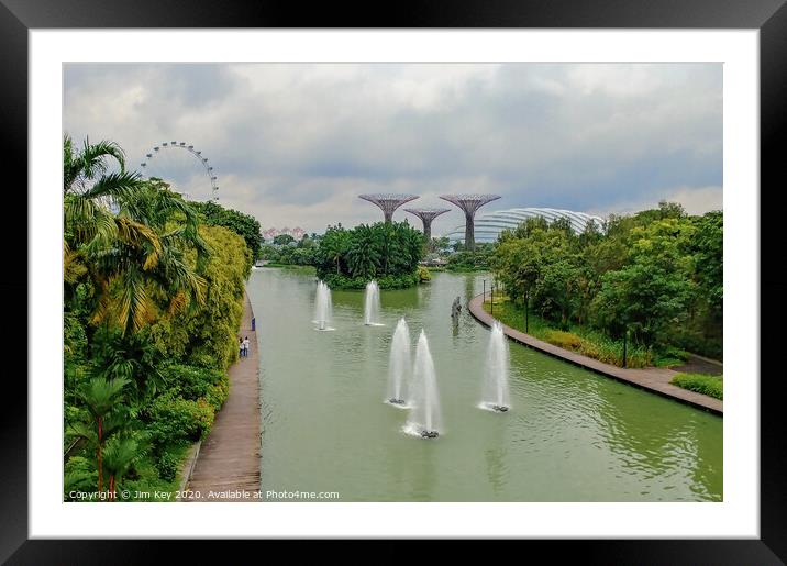 Gardens by the Bay Singapore Framed Mounted Print by Jim Key