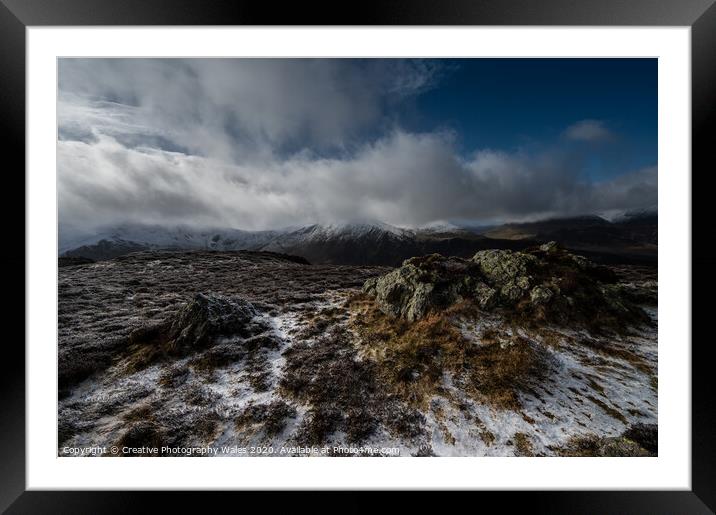 Views from Cat Bells and High Spy, Lake District  Framed Mounted Print by Creative Photography Wales
