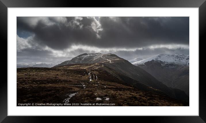 View to High Spy, Lake District  Framed Mounted Print by Creative Photography Wales