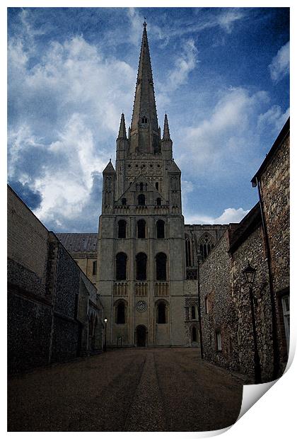 Cathedral approach Print by Roy Scrivener