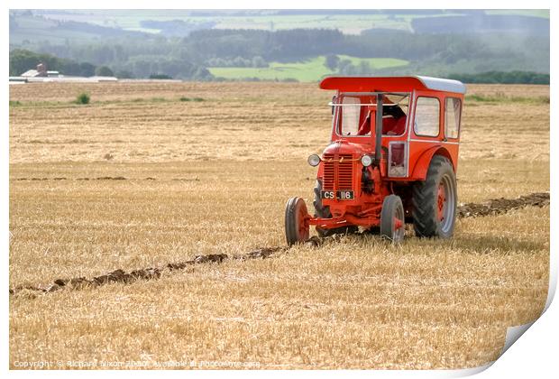 Vintage Case Model D Tractor Print by Richard Nixon