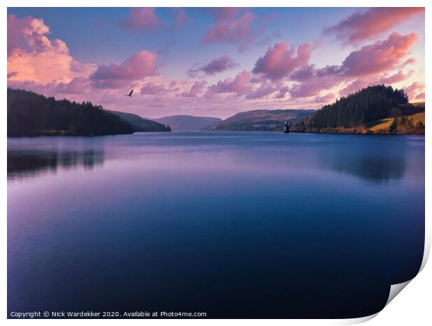 Lake Vyrnwy Print by Nick Wardekker