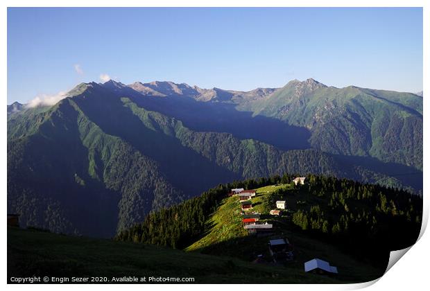 The Pokut Plateau at Rize Turkey Print by Engin Sezer