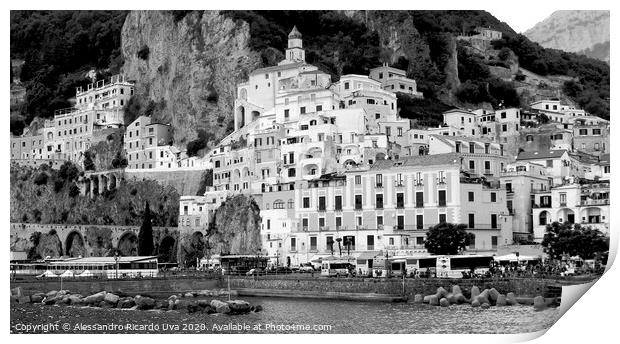 Amalfi Coast - Italy Print by Alessandro Ricardo Uva
