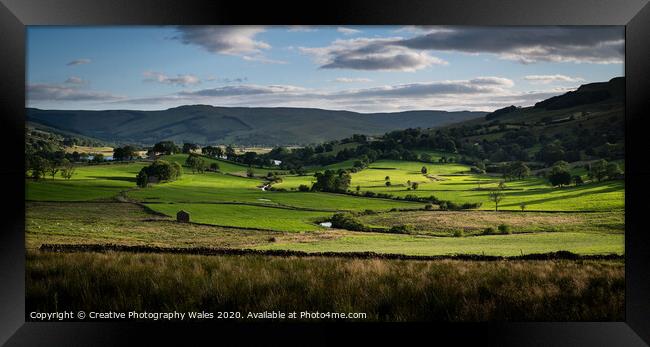 Landscape Views and Ribblehead Viaduct, Yorkshire Dales Framed Print by Creative Photography Wales