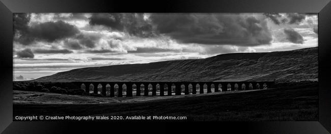 Ribblehead Viaduct in the Yorkshire Dales Framed Print by Creative Photography Wales