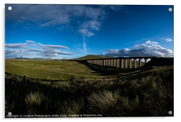 Ribblehead Viaduct in the Yorkshire Dales Acrylic by Creative Photography Wales