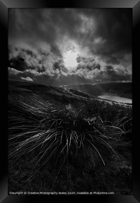 Light above Talybont Reservoir Framed Print by Creative Photography Wales