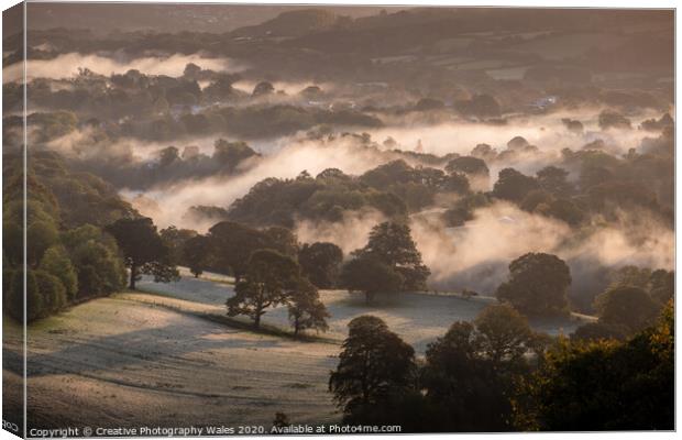 Suagr Loaf and the Black Mountains Canvas Print by Creative Photography Wales