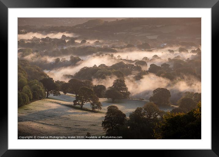 Suagr Loaf and the Black Mountains Framed Mounted Print by Creative Photography Wales