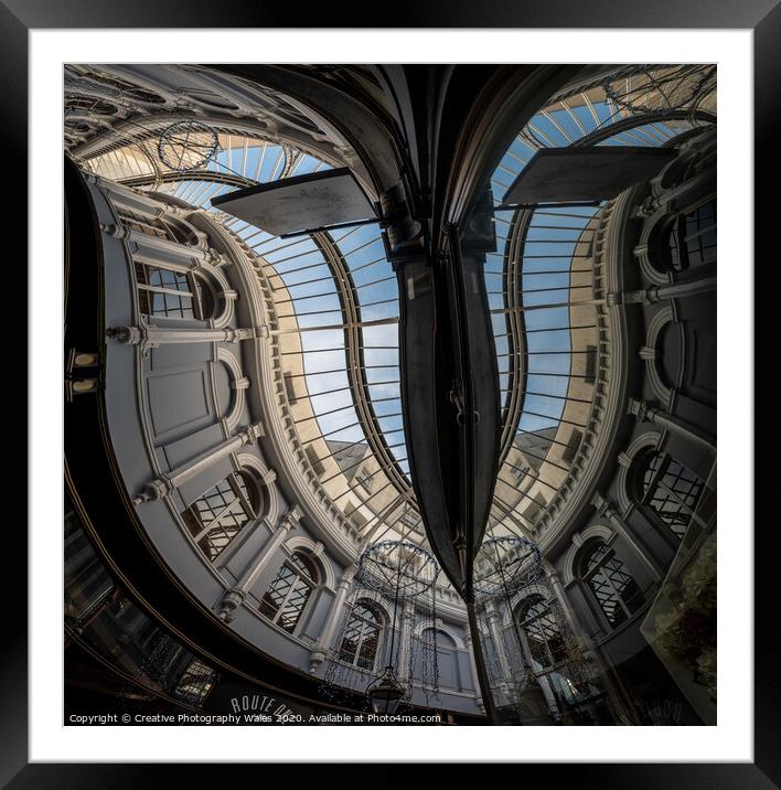 The Arcades in Cardiff, Wales Framed Mounted Print by Creative Photography Wales