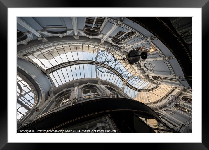The Arcades in Cardiff, Wales Framed Mounted Print by Creative Photography Wales