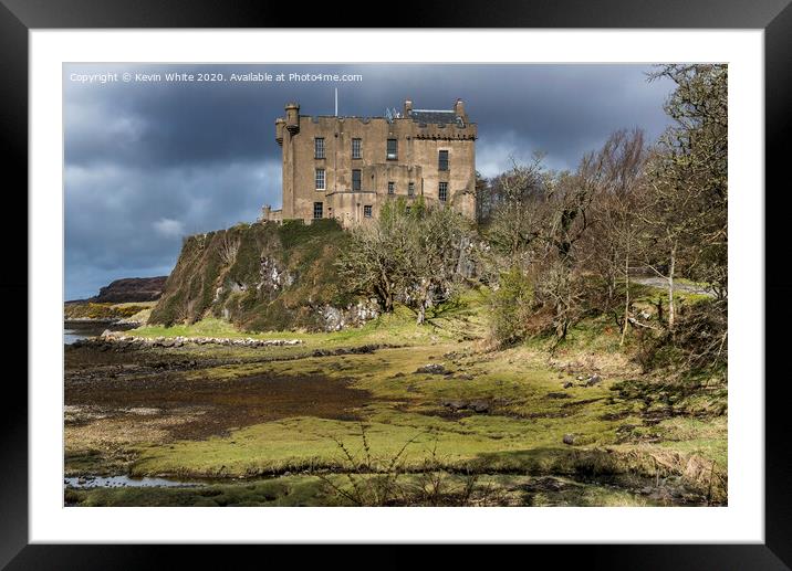 Dunvegan Castle by the sea Framed Mounted Print by Kevin White
