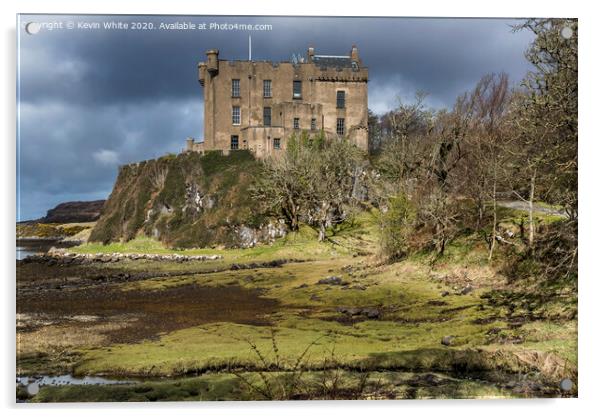 Dunvegan Castle by the sea Acrylic by Kevin White