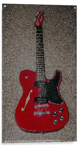 Fender Stratocaster Mosaic Acrylic by Mark Ward