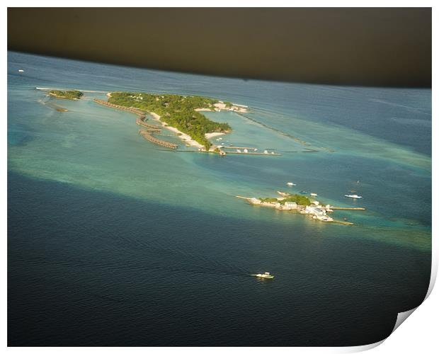 islands from above Print by Hassan Najmy