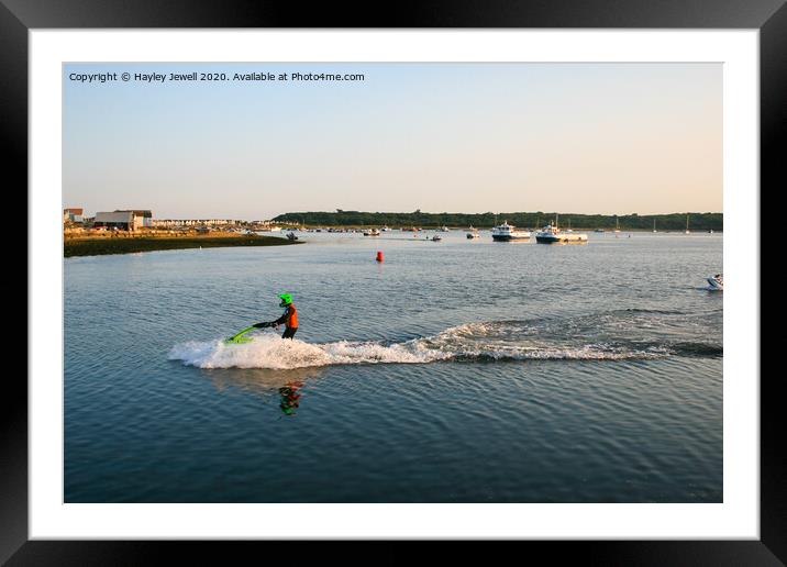 Watersport at Mudeford Quay Framed Mounted Print by Hayley Jewell