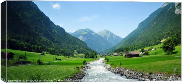 Beautiful Poster perfect panoramic Landscape in Sw Canvas Print by PhotOvation-Akshay Thaker