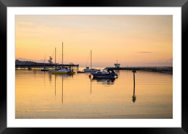 Herne Bay Sunset Framed Mounted Print by Eileen Wilkinson ARPS EFIAP