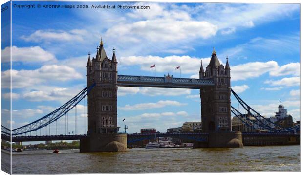 London tower bridge Canvas Print by Andrew Heaps