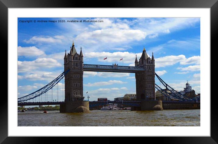 London tower bridge Framed Mounted Print by Andrew Heaps