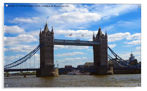 London tower bridge Acrylic by Andrew Heaps