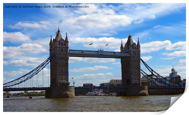 London tower bridge Print by Andrew Heaps