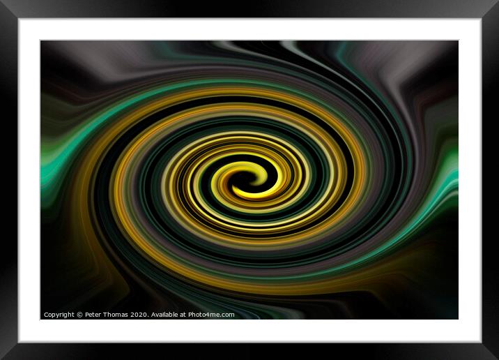 Swirl #5 Framed Mounted Print by Peter Thomas