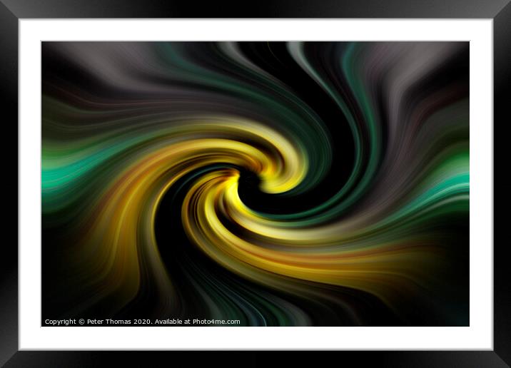 Swirl #6 Framed Mounted Print by Peter Thomas
