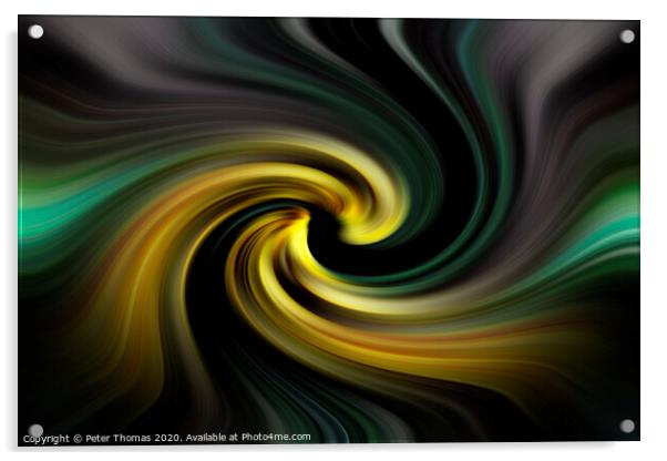 Swirl #6 Acrylic by Peter Thomas