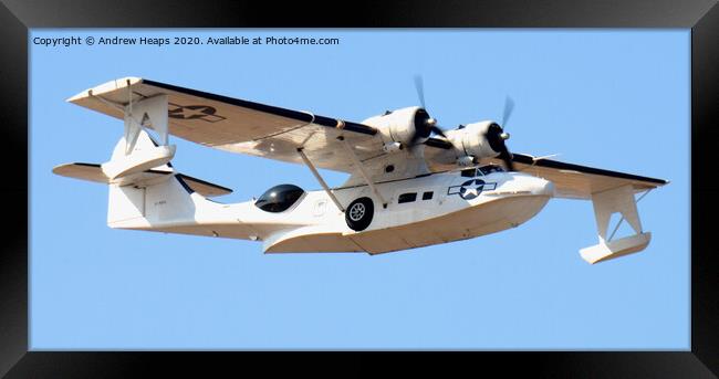 Catalina sea plane Framed Print by Andrew Heaps