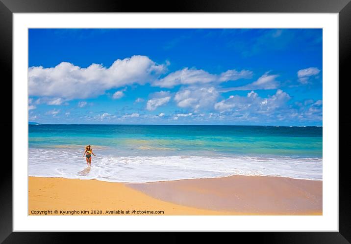 Maui Baldwin Beach Framed Mounted Print by Kyungho Kim