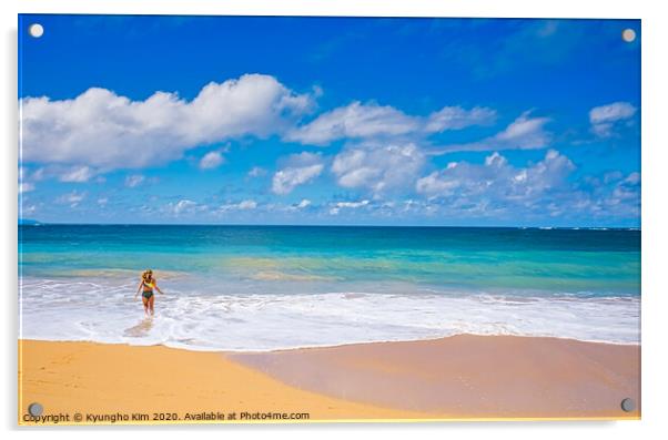 Maui Baldwin Beach Acrylic by Kyungho Kim