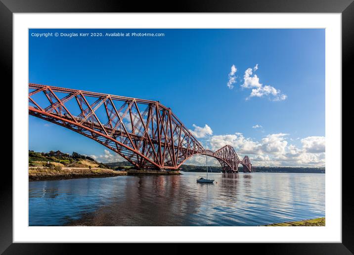 Forth Rail Bridge, North Queensferry. Framed Mounted Print by Douglas Kerr