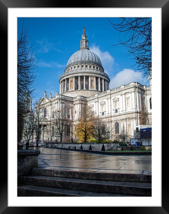 St Pauls Cathedral  Framed Mounted Print by Vicky Outen