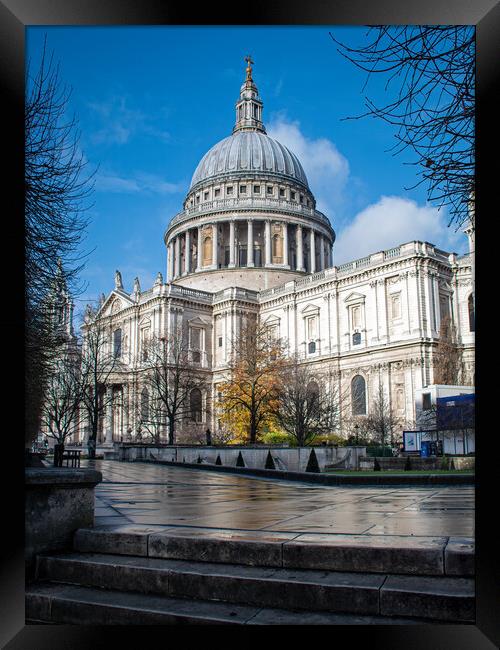 St Pauls Cathedral  Framed Print by Vicky Outen