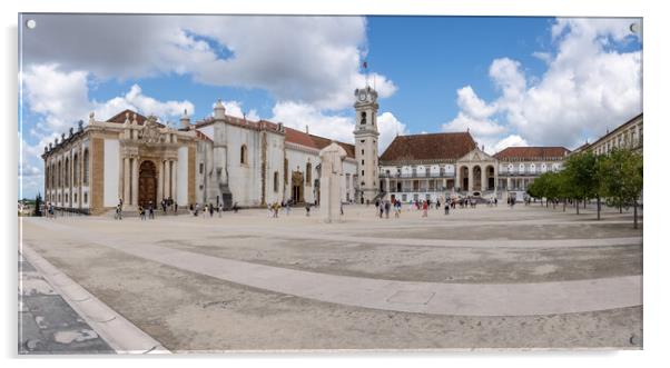 Johannine Library in main quadrangle of University of Coimbra Acrylic by Steve Heap