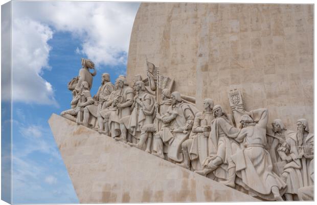 Monument of the Discoveries in Belem near Lisbon Canvas Print by Steve Heap