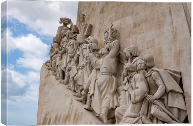 Monument of the Discoveries in Belem near Lisbon Canvas Print by Steve Heap