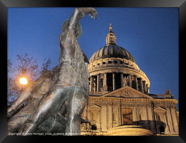 St Paul's Cathedral  Framed Print by Kevin Plunkett