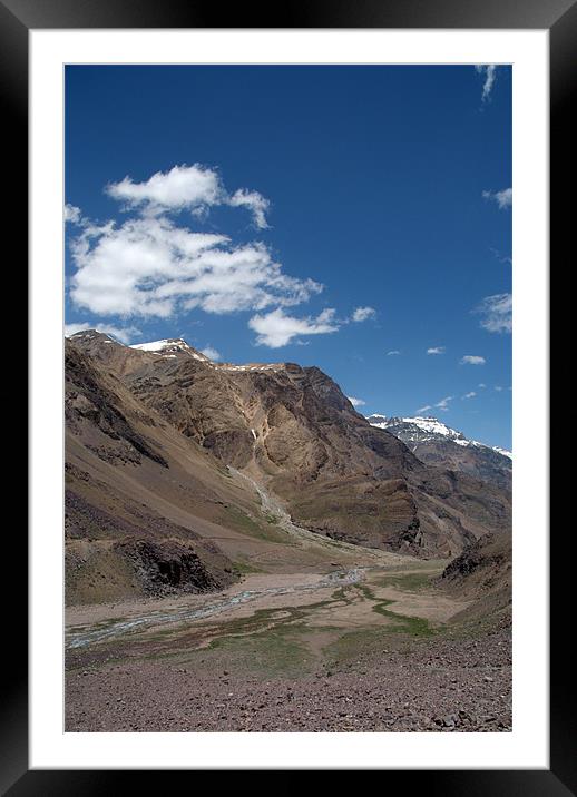 Scenery in the Spiti Valley Framed Mounted Print by Serena Bowles