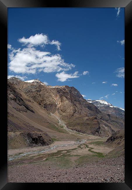 Scenery in the Spiti Valley Framed Print by Serena Bowles